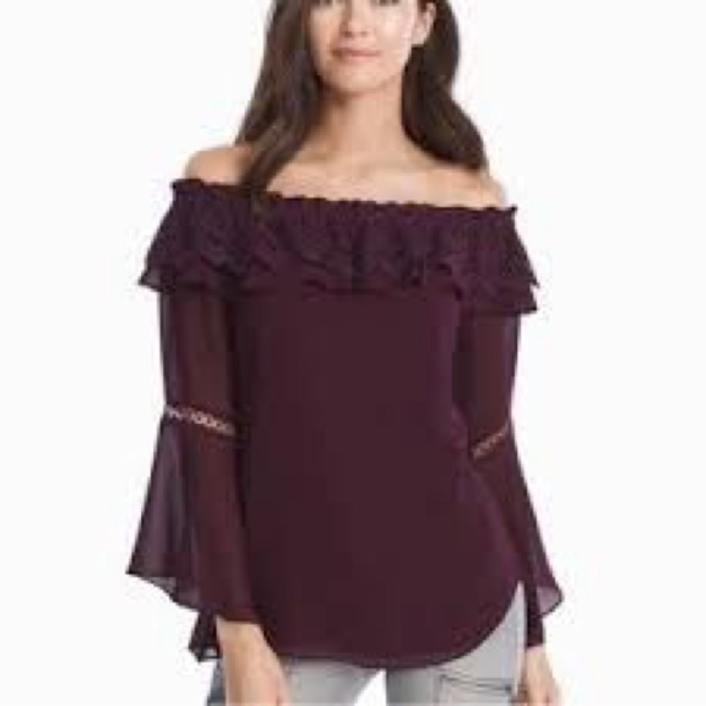 White House black market off the shoulder blouse NWOT